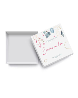 Scatoline Porta confetti Battesimo Personalizzate – B09