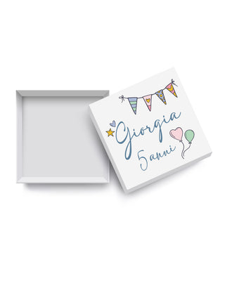 Scatoline Porta confetti Compleanno Personalizzate – C04