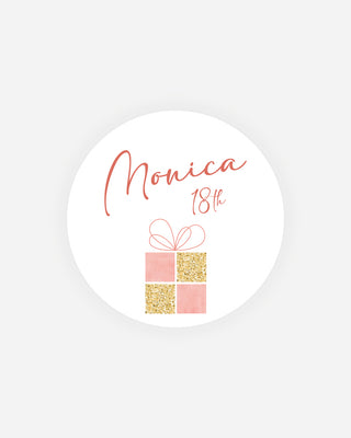 Bigliettini Compleanno Tag personalizzato cartoncino o adesivo – Cercio CC08