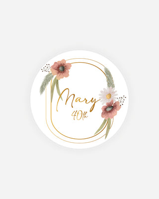 Bigliettini Compleanno Tag personalizzato cartoncino o adesivo – Cercio CC10