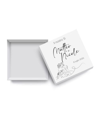 Scatoline Porta confetti Matrimonio Personalizzate – M06