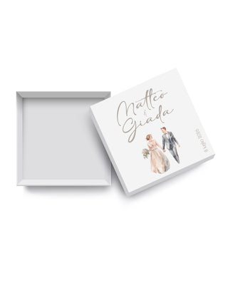 Scatoline Porta confetti Matrimonio Personalizzate – M12