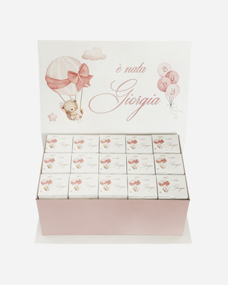 Box 30 Scatole porta confetti personalizzate Rosa