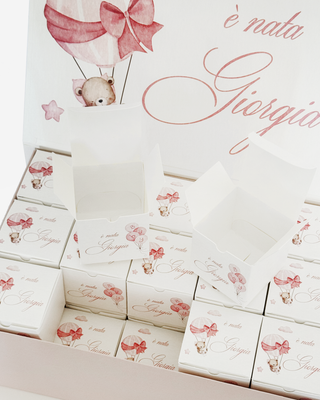 Box 30 Scatole porta confetti personalizzate Rosa