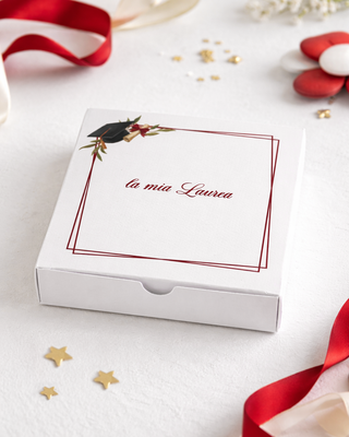 Scatolina Bomboniera Laurea Ribalta Personalizzata