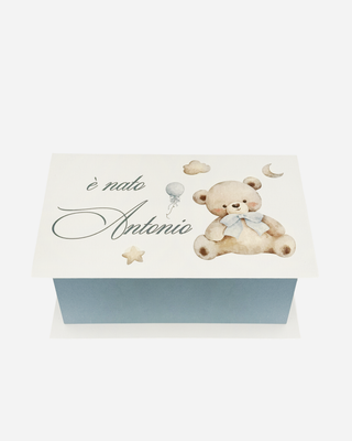 Box 30 Scatole porta confetti personalizzate Azzurro