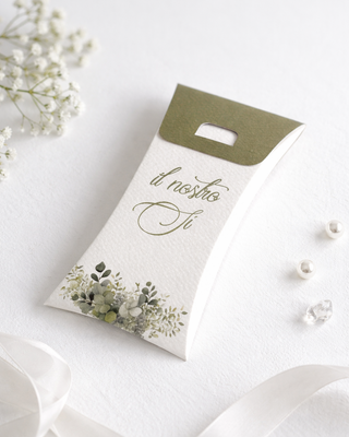 Scatolina Bomboniera Portariso Verde Personalizzata